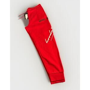 HOODRICH Script Logo Jogger Sweatpants Red (Stash Pocket) Size XXL